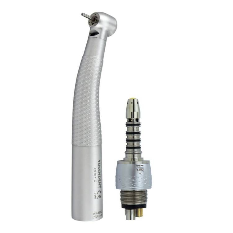 YUSENDENT® CX207-GS-PQ Pieza De Mano Alta Velocidad Led con Acoplamiento Rápido Compatible Sirona