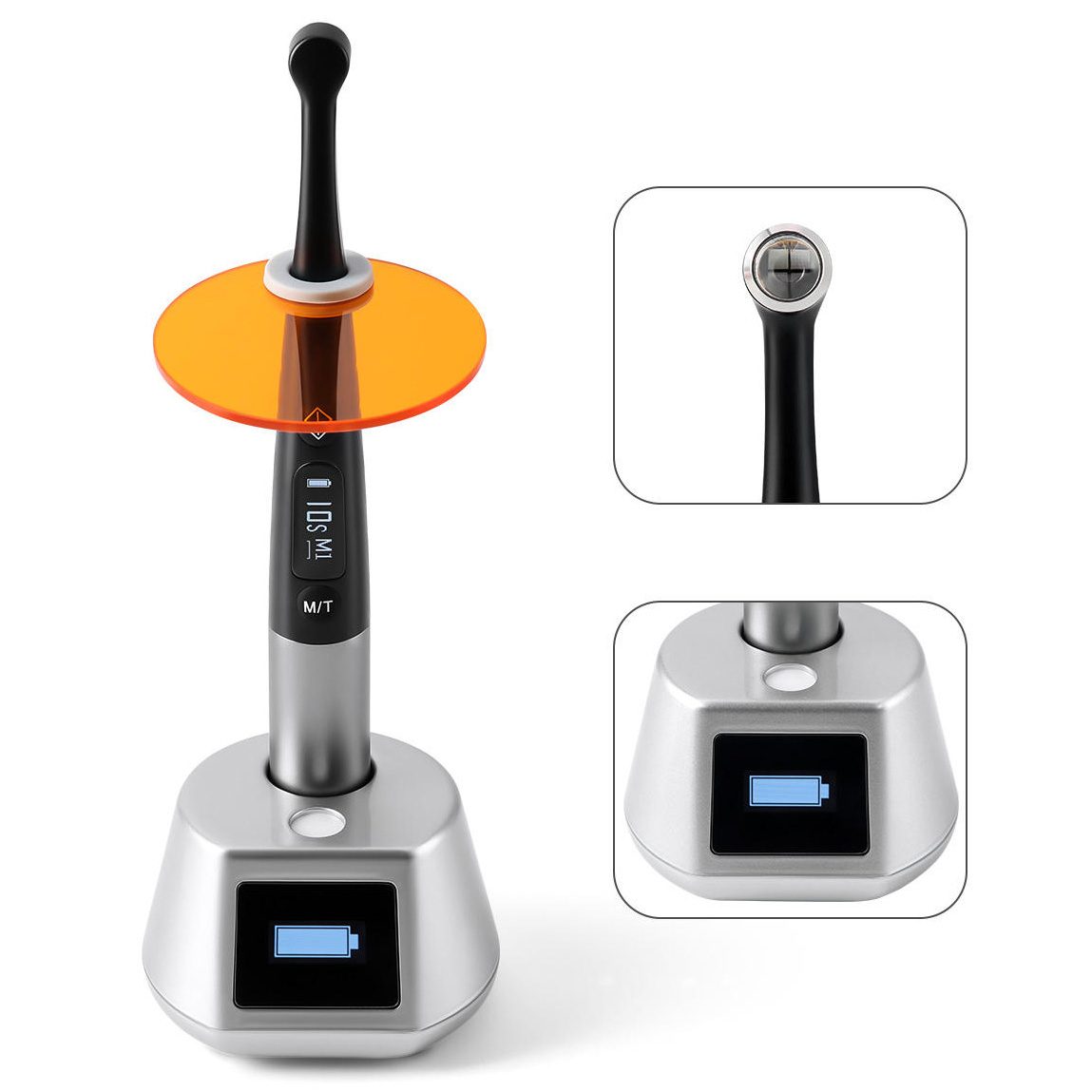 3H X-lite Q6 Lámpara de Fotocurado 1 Segundo LED Inalámbrica para Odontología con Medidor de Luz