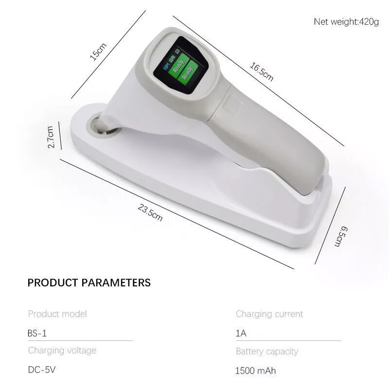 Comparador de color de dientes LED dental Colorímetro digital con guía de sombra de dientes