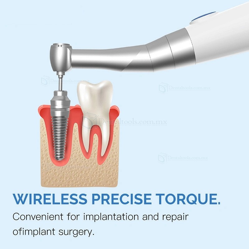 Kit de llave dinamométrica universal inalámbrica eléctrica para implantes dentales con 16 destornilladores