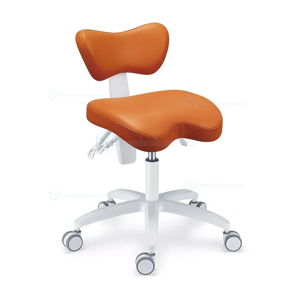 PLST-060 Ergonómico ajustable taburete dental con respaldo sillas para dentistas durabilidad y comodidad