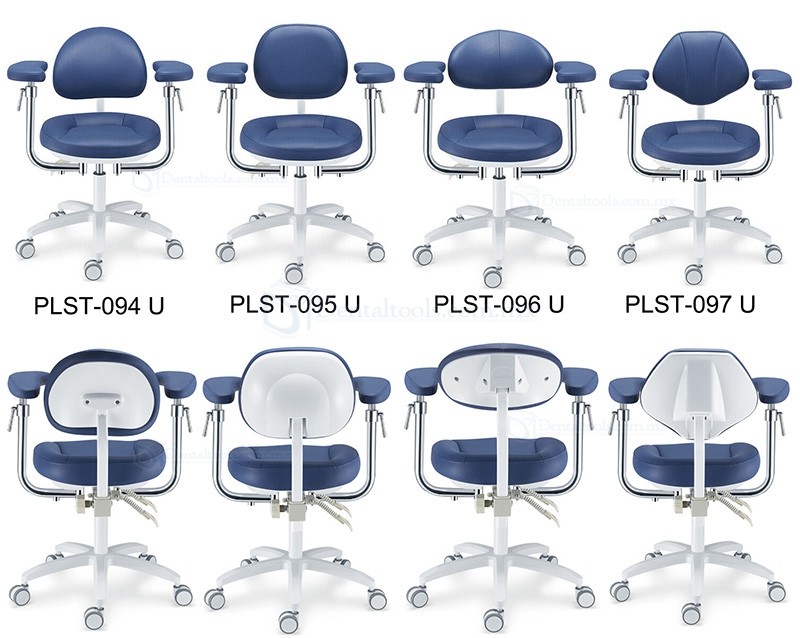 PLST-09 Serie Taburete ergonómico para microscopio dental con reposabrazos sillas para dentistas