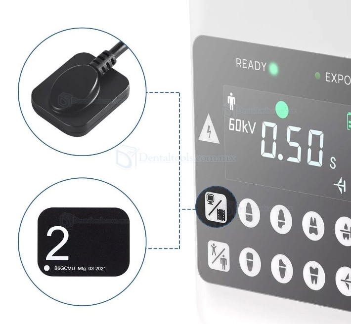 Máquina de rayos X dentales portátil digital de alta frecuencia RAY-221 Máquina de rayos X dentales portátil digital de alta frecuencia RAY-221