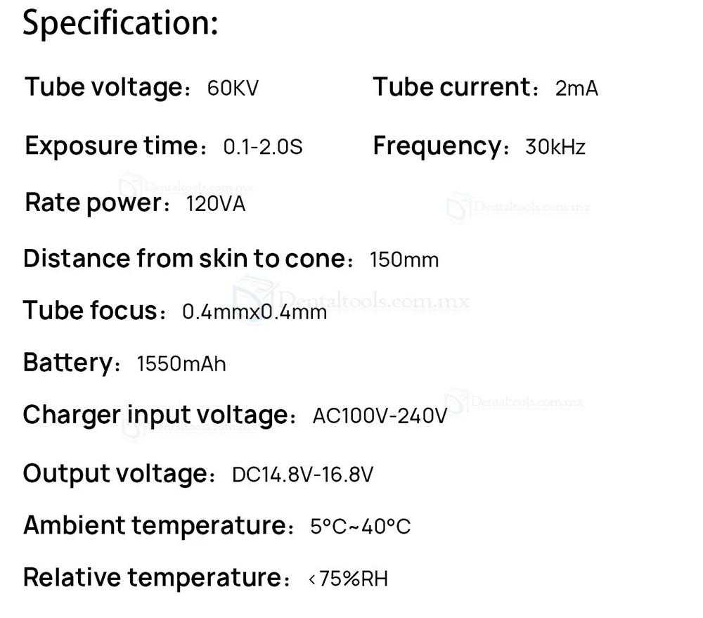 Máquina de rayos X dentales portátil digital de alta frecuencia Máquina de rayos X dentales portátil digital de alta frecuencia