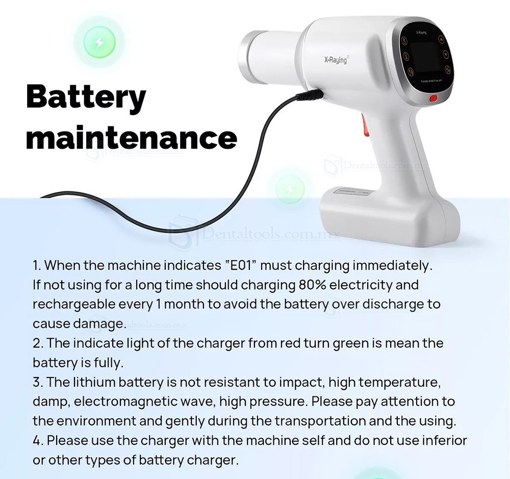 Máquina de rayos X dentales portátil digital de alta frecuencia Máquina de rayos X dentales portátil digital de alta frecuencia