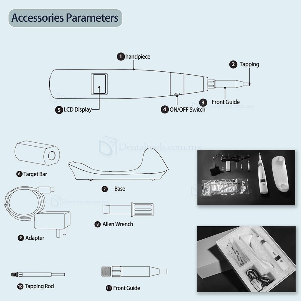 YAHOPE iCHECK Medidor de estabilidad de implantes portátil dispositivo de monitorización implantes dentales